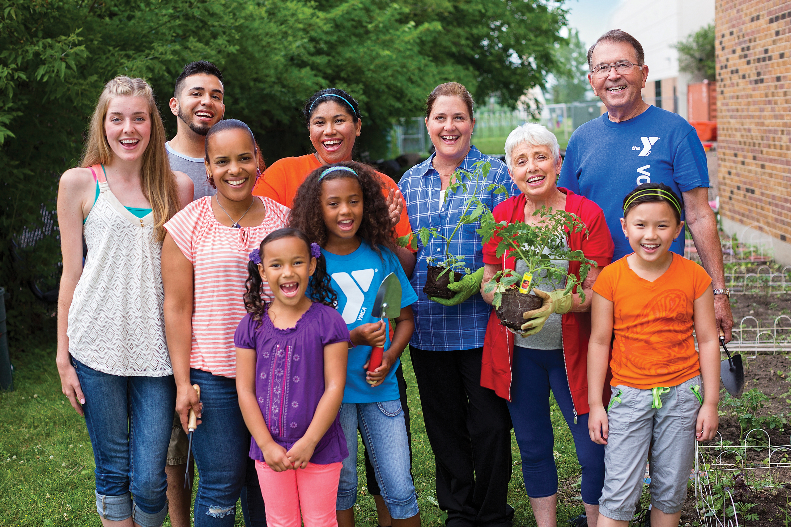 YMCA Louisville community members pose together