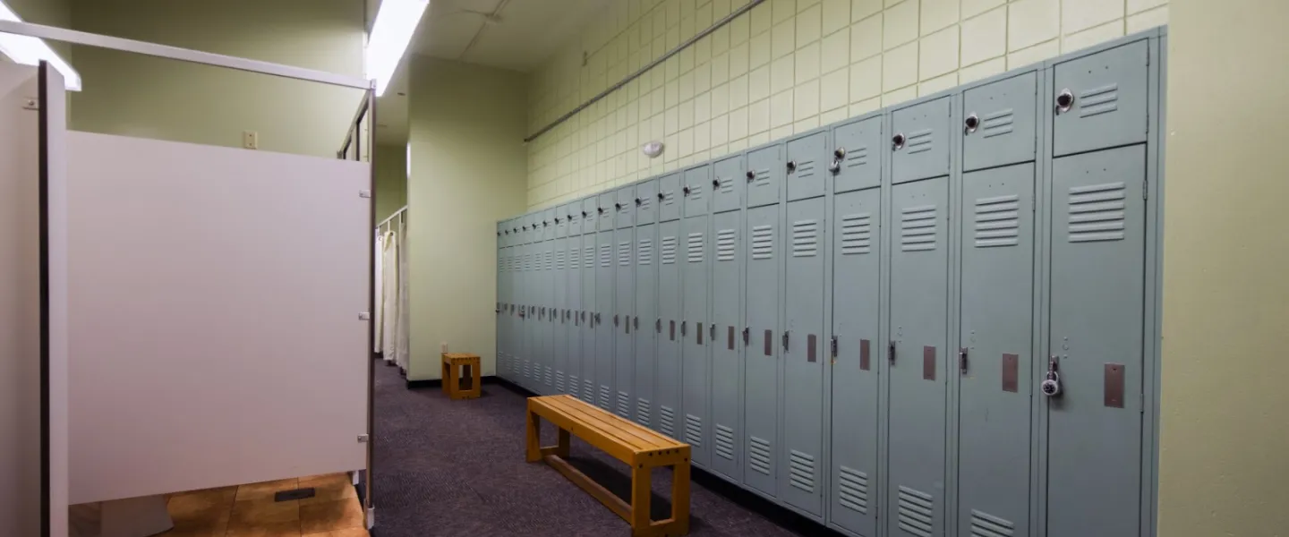 YMCA Louisville Chestnut Street branch locker room