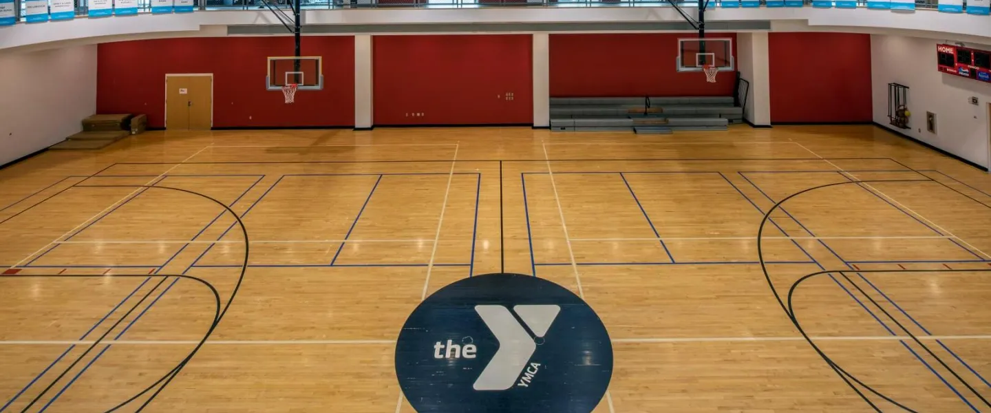 YMCA Louisville Floyd County branch basketball court