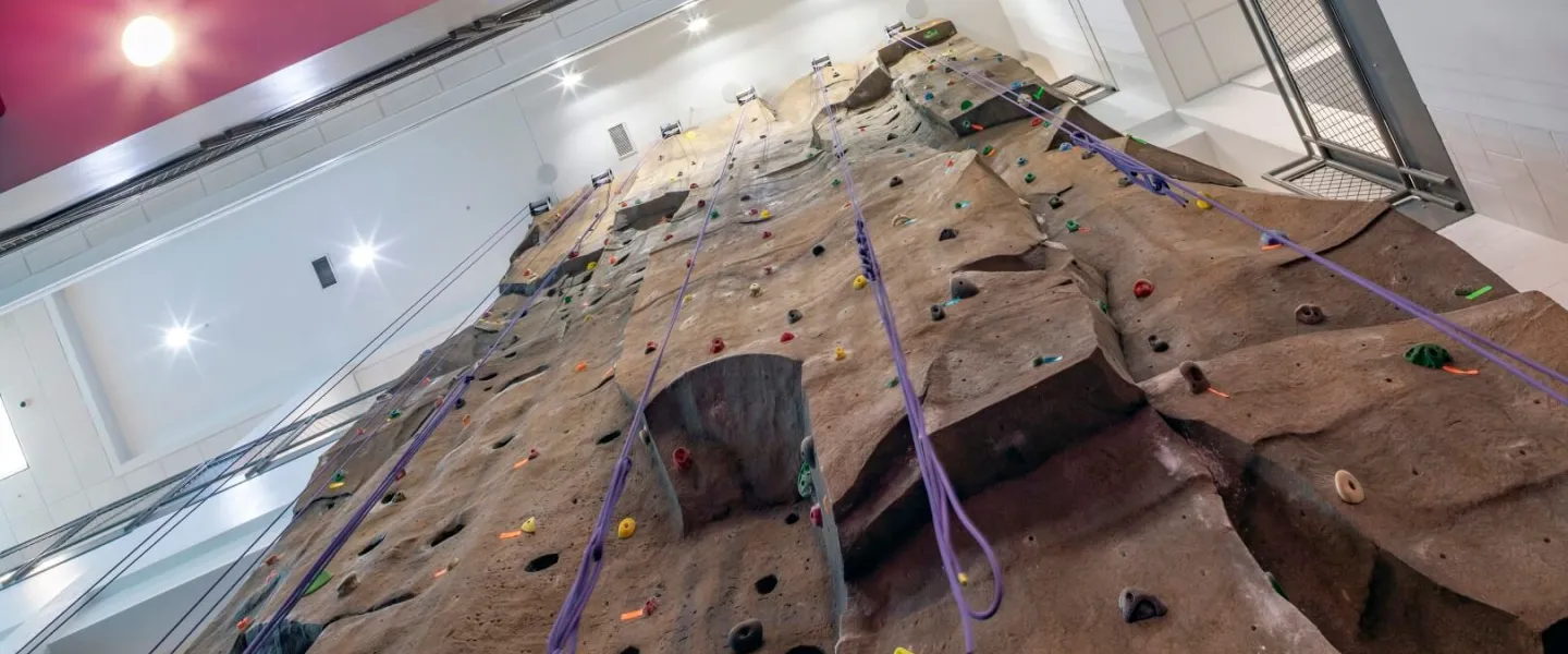 YMCA Louisville Floyd County branch rock wall