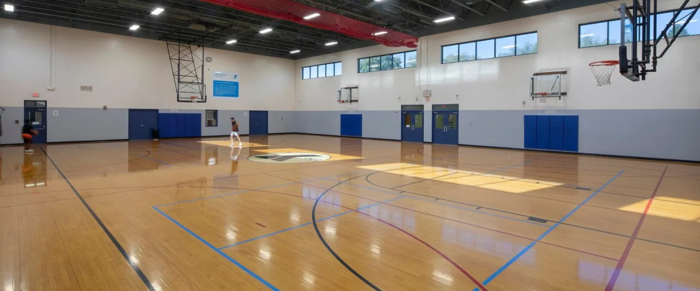 YMCA Louisville Northeast branch basketball court