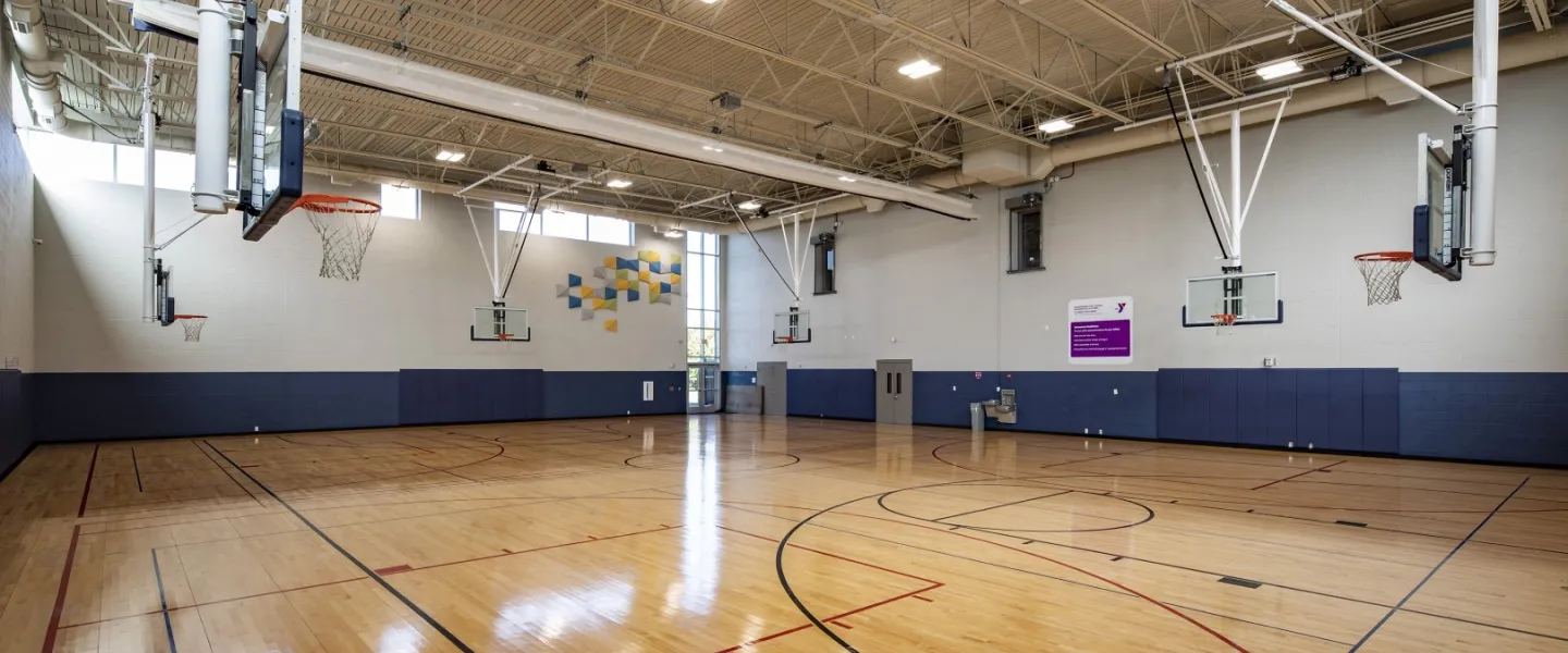YMCA Louisville Republic Bank branch basketball court