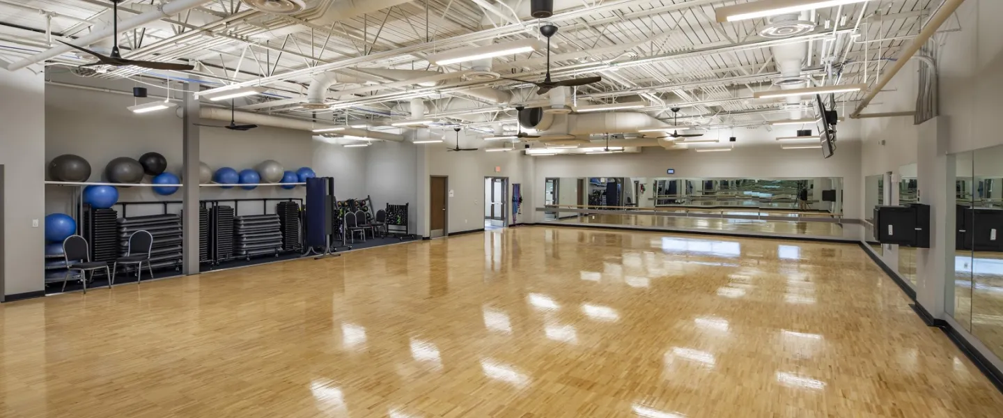 YMCA Louisville Republic Bank branch group fitness studio