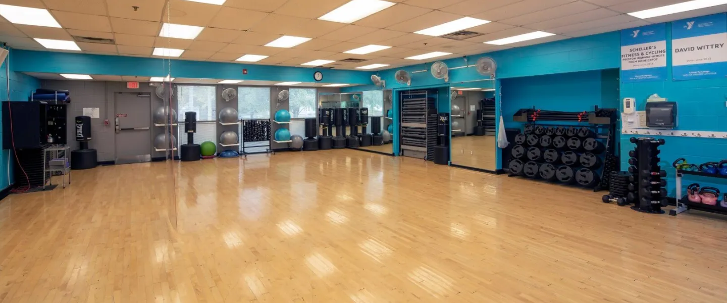 YMCA Louisville Southeast branch group fitness studio