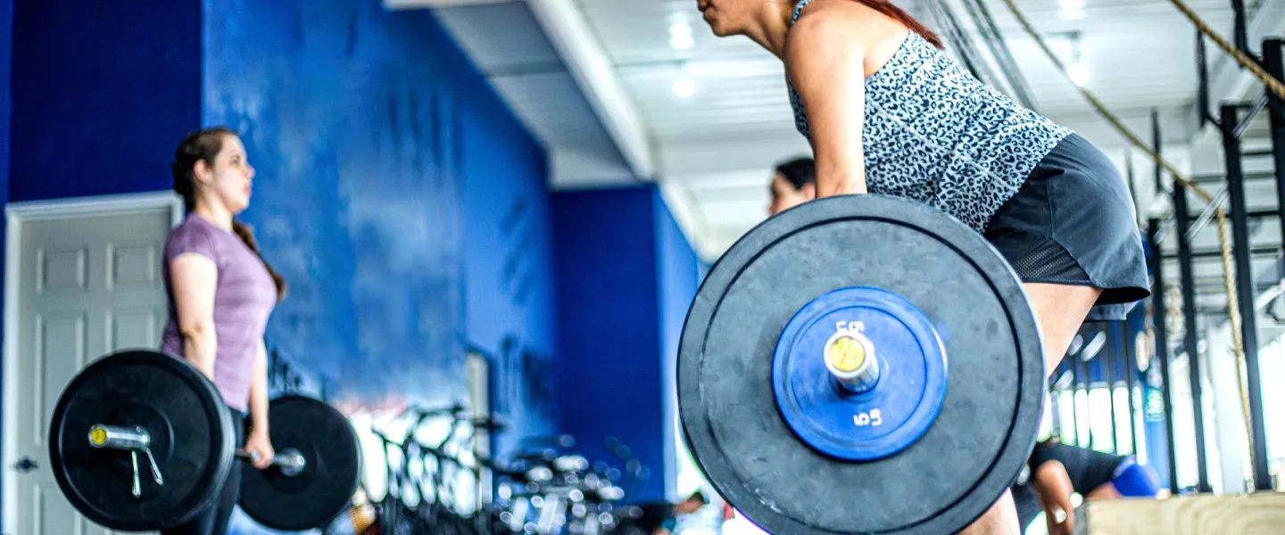 Women lifting weights