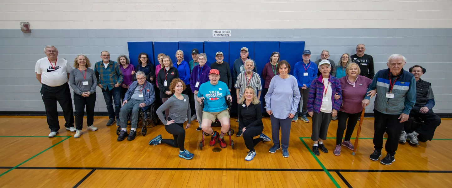 Group photo of people at the Total Movement with Parkinson's program