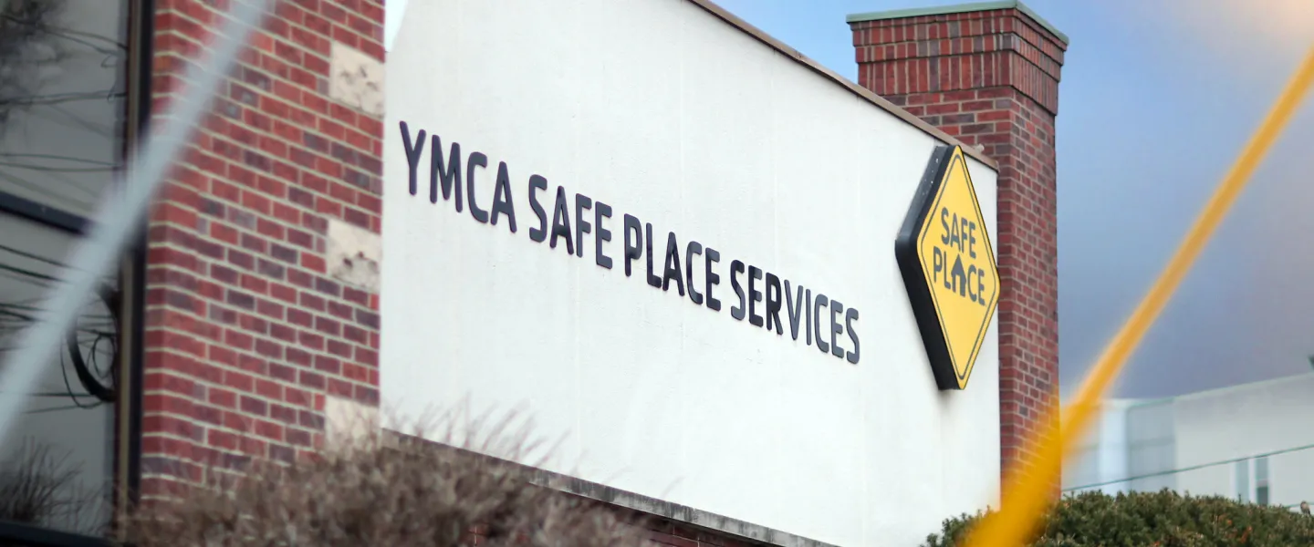 Entrance of YMCA Safe Place Services building