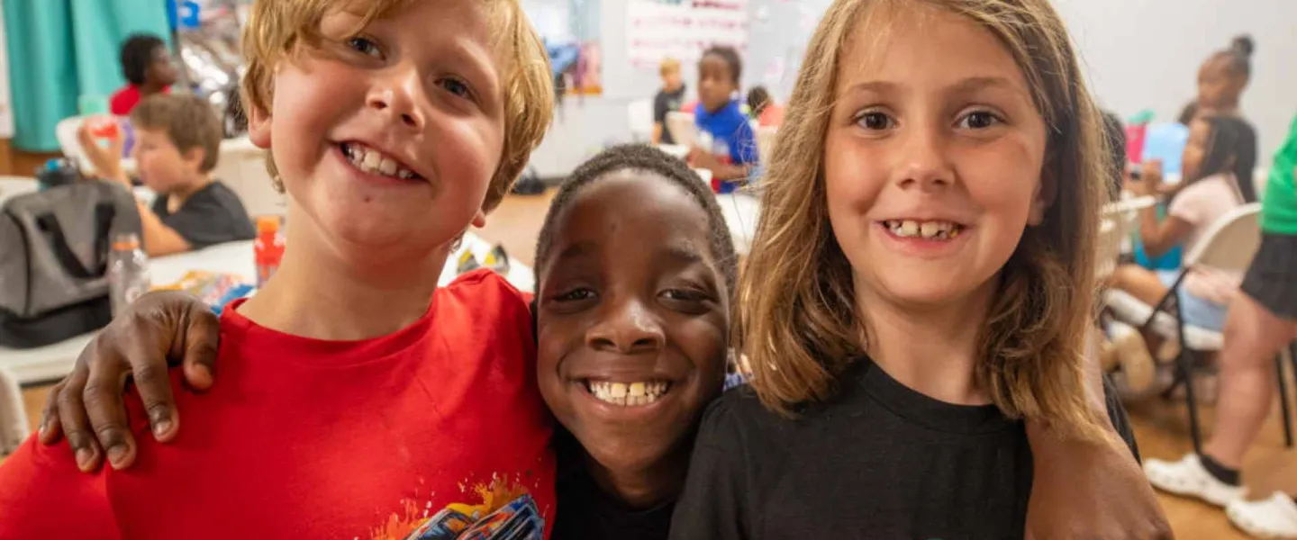 Kids in a YMCA after school program