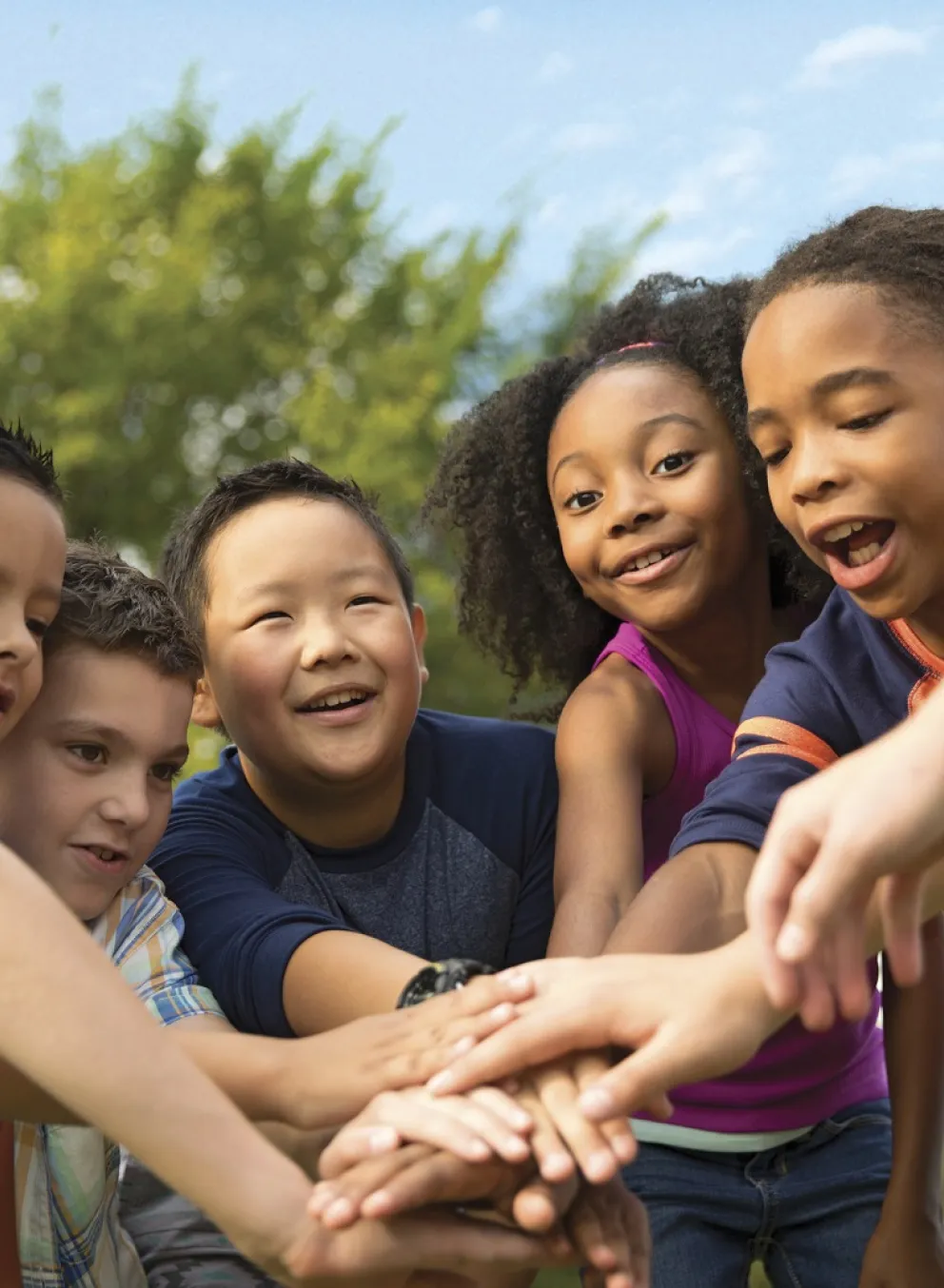 Group photo of kids at YMCA Louisville event