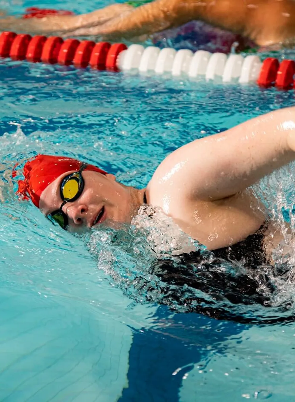Woman swimming at YMCA Louisville