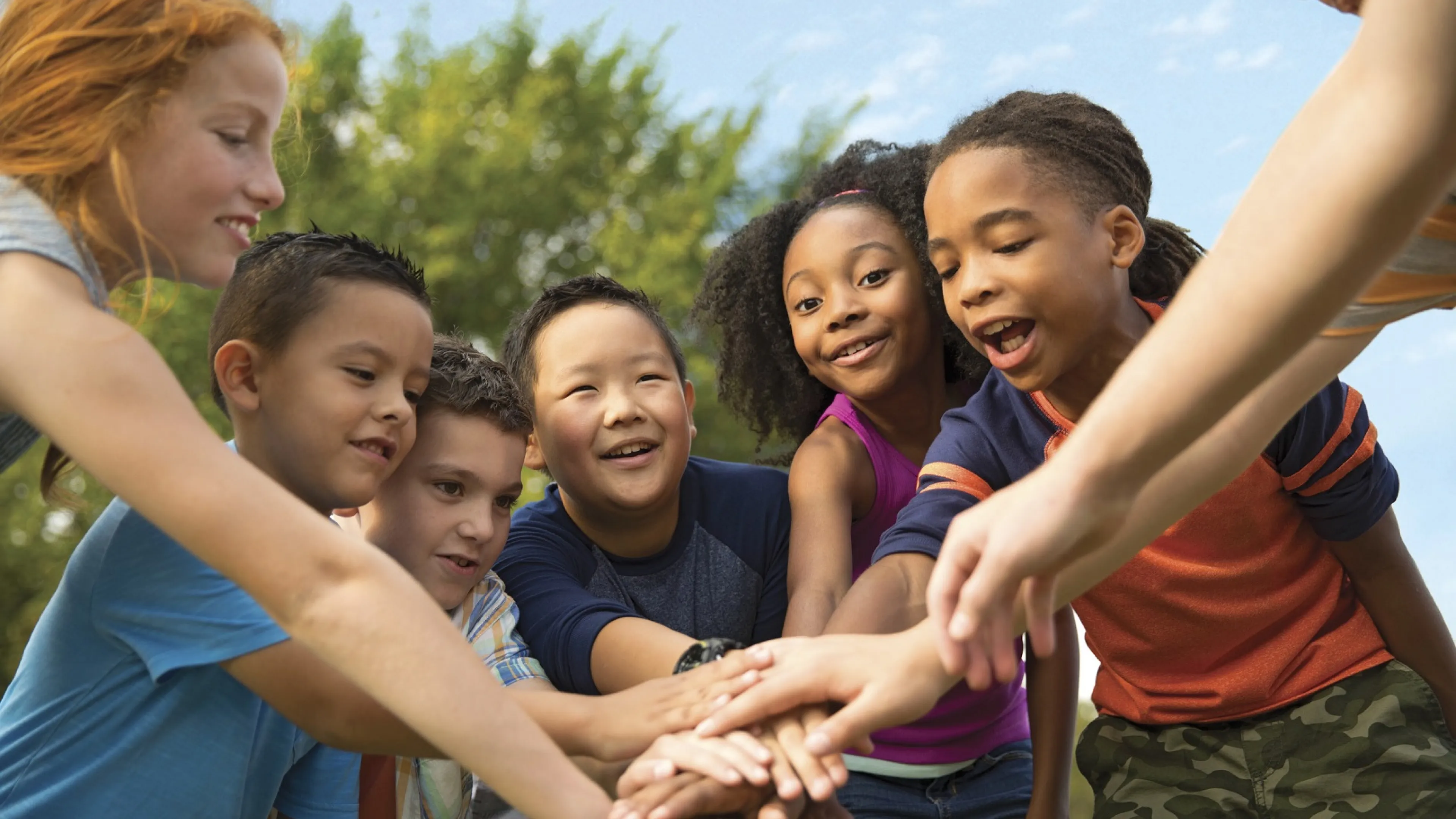 Group photo of kids at YMCA Louisville event