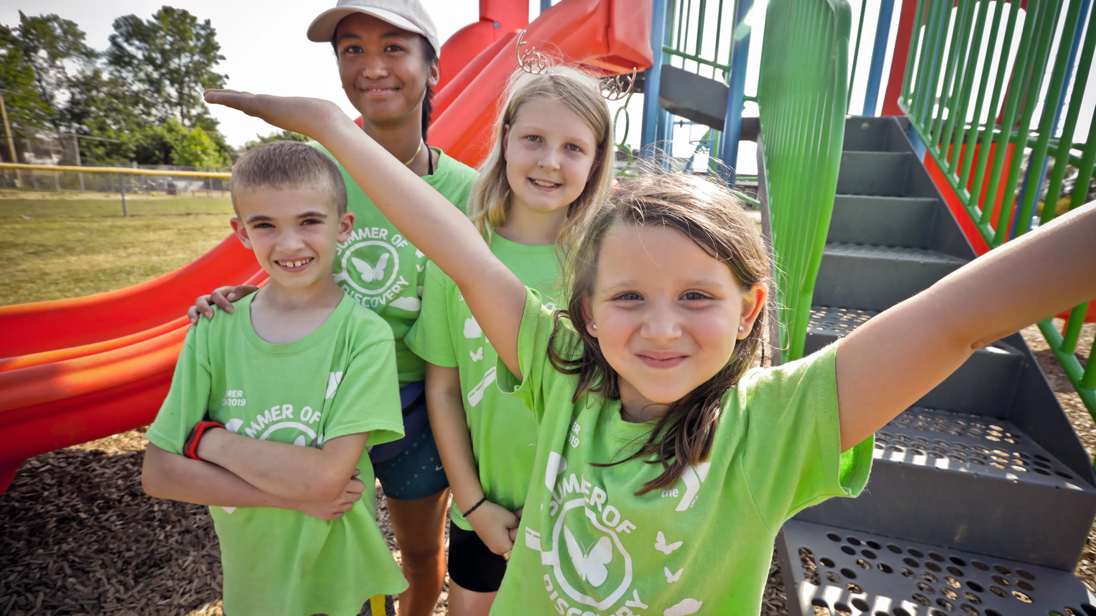 Group of children at a playground