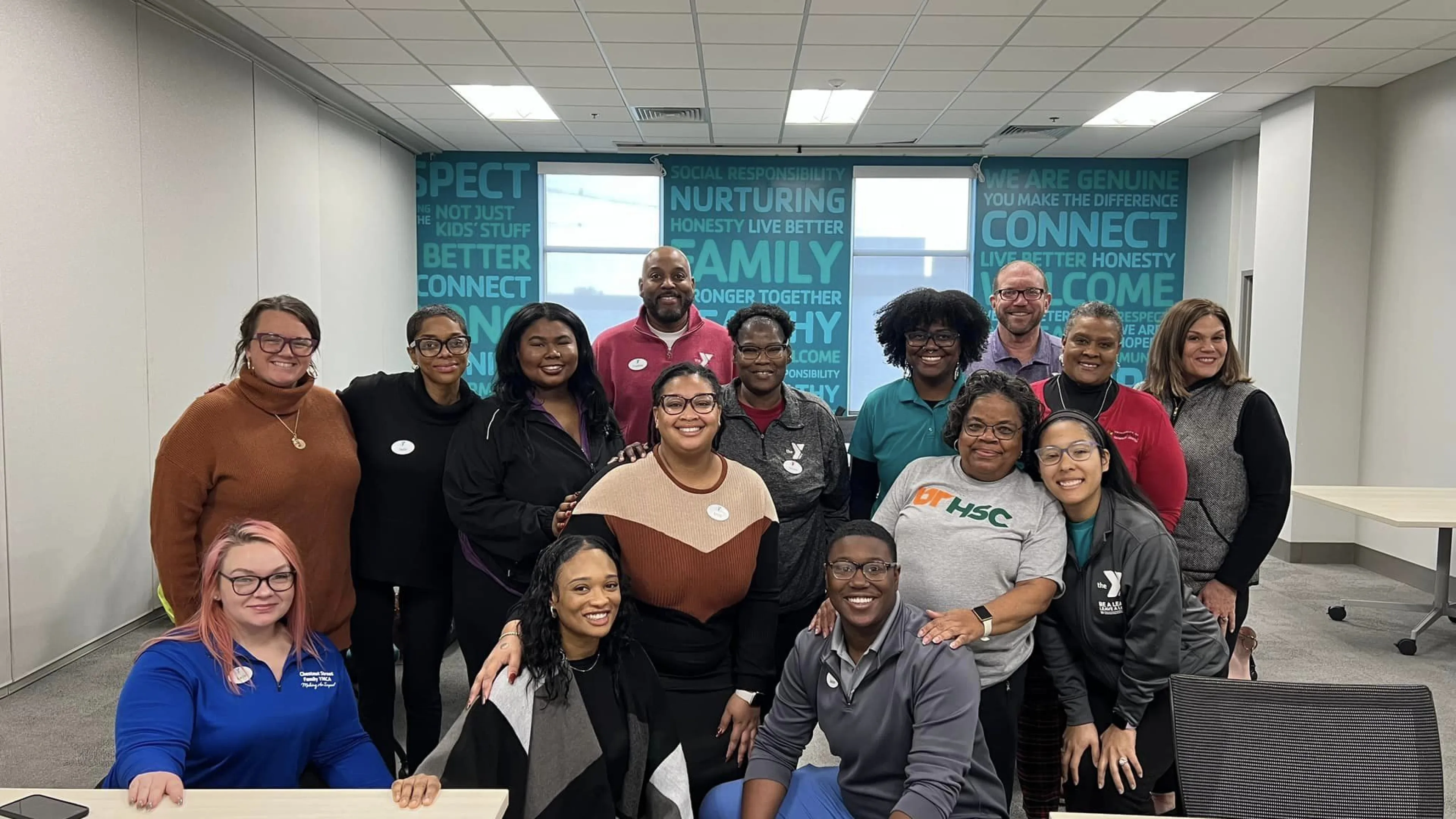 Group of adults sitting for photo