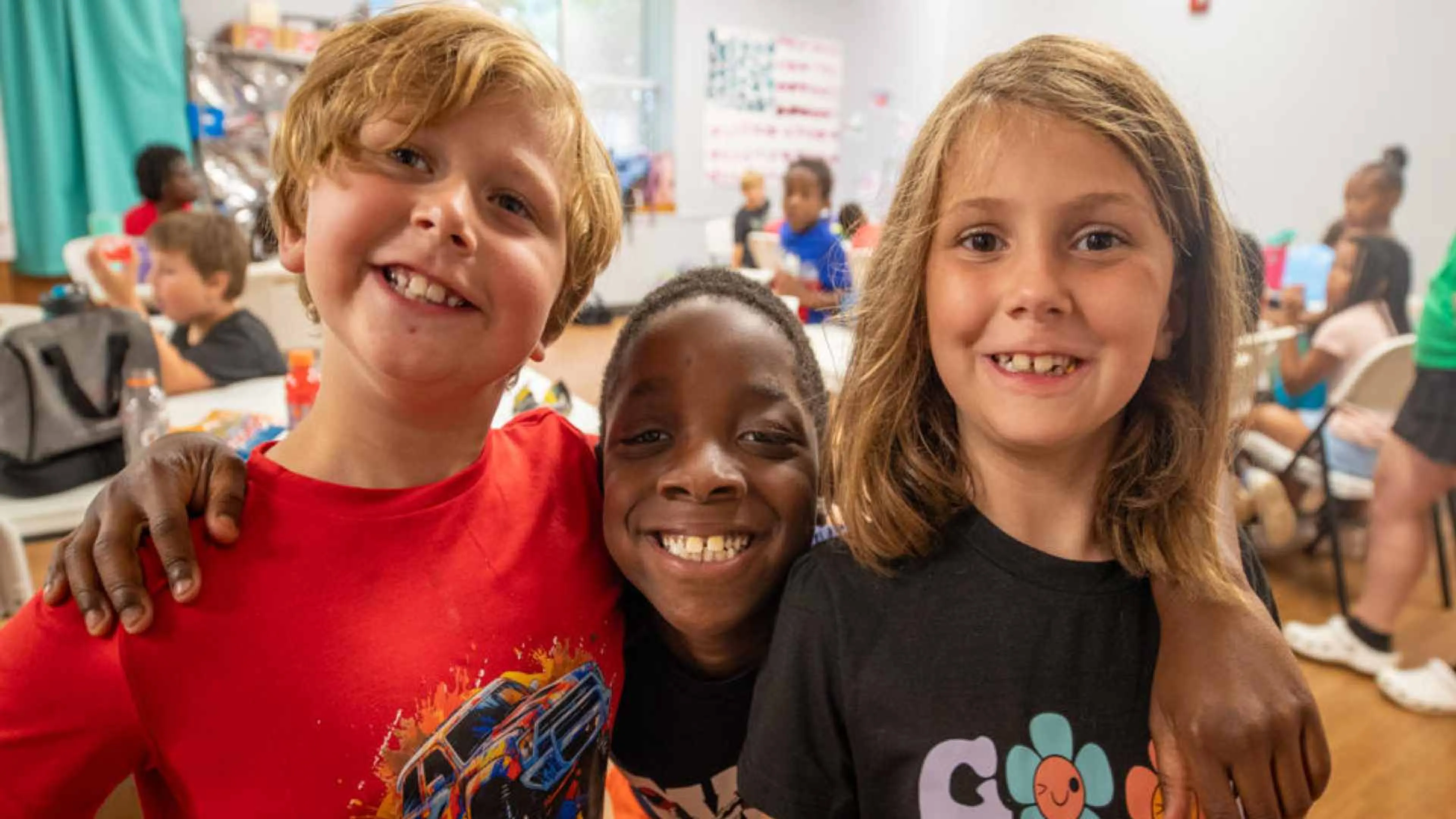 Kids in a YMCA after school program